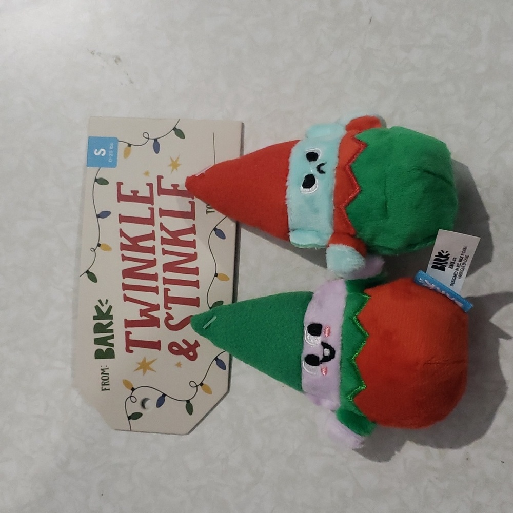 Twinkle & Stinkle Bark brand dog toys Size Small (0-20 pounds)‎ NWT